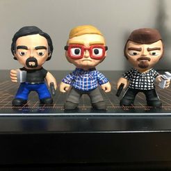 Trailer Park Boys.jpg Fichier STL Trailer Park Boys (Ricky, Bubbles, Julian)・Modèle pour imprimante 3D à télécharger