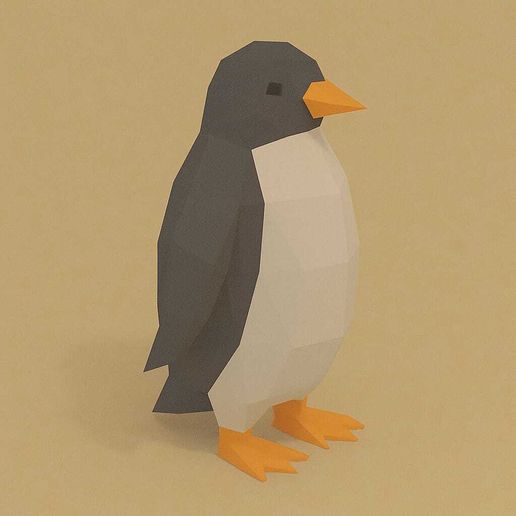 Low Poly Penguin – 3D Printable STL Model 3D model