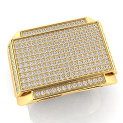 306_Render_CG-1_luxury-1_-White-Reflective_luxury-1_YellowGold_Luxury-2_Diamond.jpg STL file Men's Ring・3D printable model to download