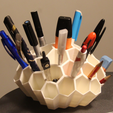 Capture d’écran 2016-12-19 à 10.02.45.png Fichier STL gratuit Organiseur de bureau en nid d'abeilles・Design à télécharger et à imprimer en 3D
