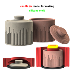 vase-with-lid_poster.png Datei STL Kerzenhalter mit Deckel・Design für 3D-Drucker zum herunterladen