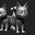 7.jpeg Gato dos desenhos animados para impressão 3D Modelo de impressão 3D