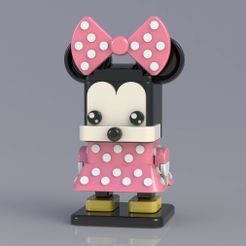 Topolina.jpg STL file SQUARED MINNIE MOUSE・3D printing design to download
