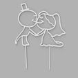 Para ślub 2.jpg STL file Wedding topper for a cake・3D printer design to download