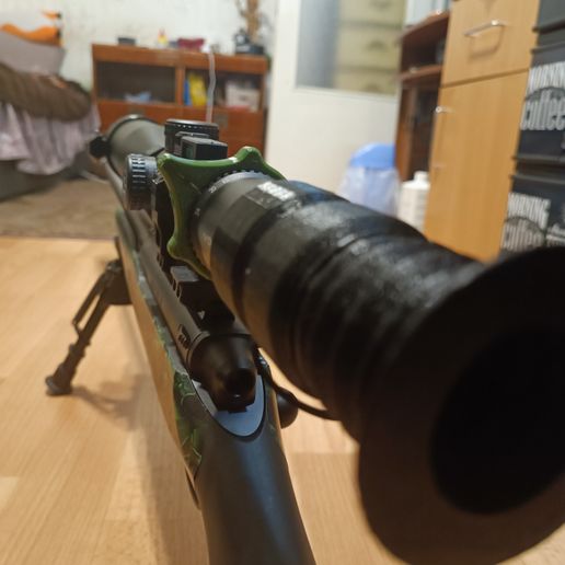 Scope magnification adjustment lever 3D model