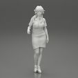 Girl1-0031.jpg Young woman in denim overalls 3D Print Model