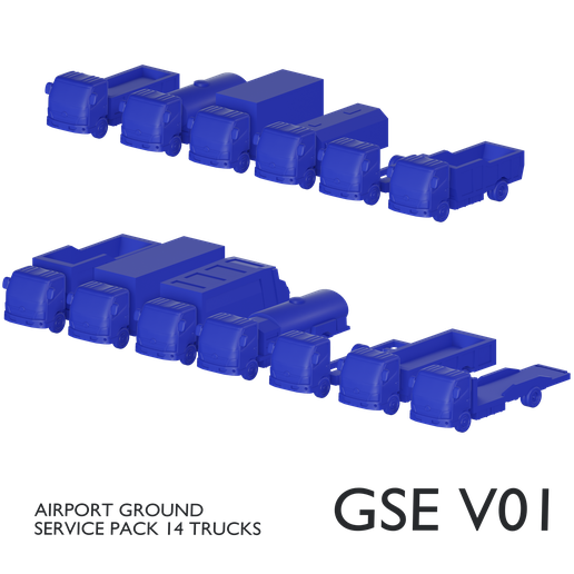 Trucks (airport ground service pack 01)