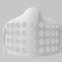 dessous masque 81 118 1.JPG Download STL file ergonomic underside mask • 3D printing design, dderaedt