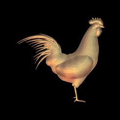 13.jpg STL-Datei rooster kostenlos・3D-Druck-Vorlage zum herunterladen