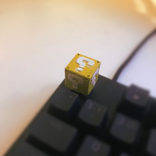 ⸮ cube keycap 3D model
