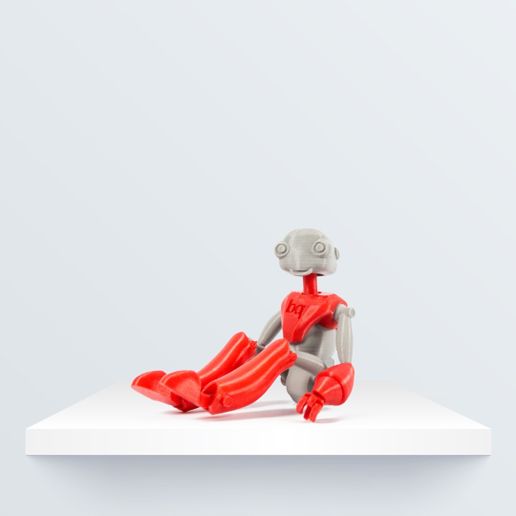 🤖 BeWho, Jointed Robot・Free STL File for ・Cults