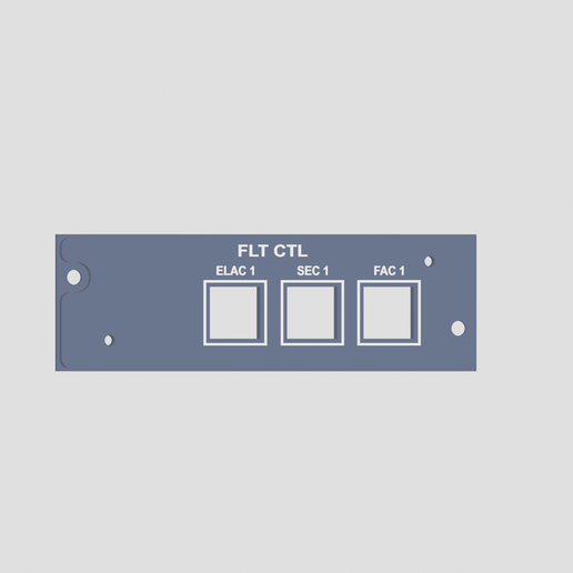 ⬅️ A320 Overhead FLT CTR Left side Panel・ 3D File for 3D printing・Cults
