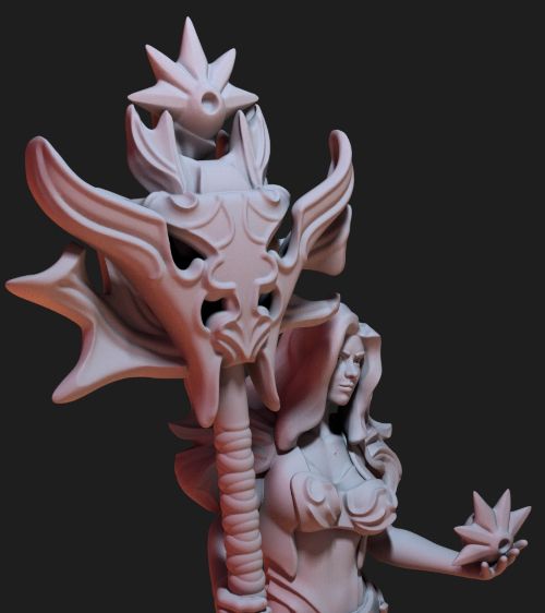 fa resized.jpg STL-Datei Fire goddess・3D-Druckvorlage zum Herunterladen, Shinokez