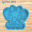 ELEFANTITO.png Elephant cookie cutter - Cookies