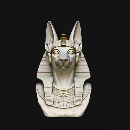 Anubis Bust (Design 3) - 3D Print Model