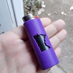 KIMG1069.JPG STL-Datei MN Cutout Lighter Case kostenlos・3D-druckbares Modell zum herunterladen