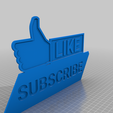 LikeSubscribeBacklitFront.png Like and Subscribe - Backlit - for Color Change Print