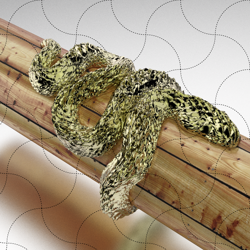 Fine Jewelry, Organic Snake Ring 02 3D model