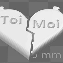 coeur_toi_et_moi.JPG Medallion for necklace Heart Breakable You and Me