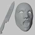 Slipknot_4.jpg Slipknot Cosplay Mask and Knife: Inscrutable Sneer  Frank) from Dead by daylight