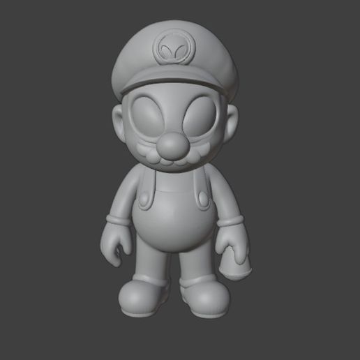 marioalienimagem11.jpg Mario Alien STL - Unique 3D Print Model