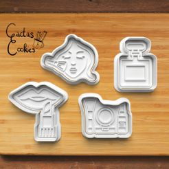 Bild.jpg 3D file beauty Cookie Cutter set 0302・3D print model to download