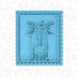 5.png Christmas postage stamps cookie cutter set of 6