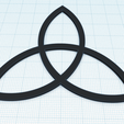 trinity-1.png Triquetra symbol, Holy Trinity or triskelion, Celtic symbol of eternity, Trinity symbol keychain, spiritual wall art decor, fridge magnet, pendant, SET of 3 pcs