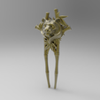 Тигр шпилька.409.png 3Dmodel STL CNC Hairpin Tiger