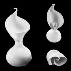 Vazey.jpg Free STL file Lotus Vase・Template to download and 3D print