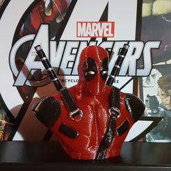 Deadpool Bust HD (With Supports), Les-Minutes-Maker