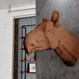 1.png Paraceratherium prehistoric Rhino mammal head wall mount statue STL