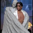MJAngel_0001_Layer 17.jpg Michael Jackson with Angel Will You Be There live 3d print model