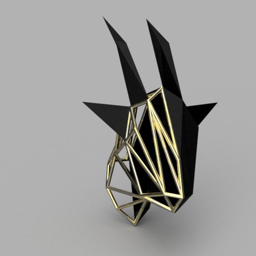 Decoration Goat low poly _ Goat 3D model