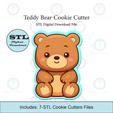 Etsy-Listing-Template-STL.png Teddy Bear Cookie Cutter | STL File