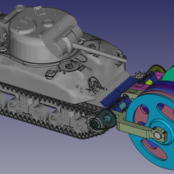 Model-with-tank.png Fichier STL 1/35 T1E3 Mine Exploder・Design imprimable en 3D à télécharger