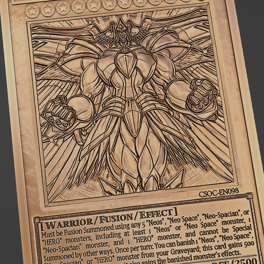 Elemental Hero divine neos - Yugioh STL File for Cults
