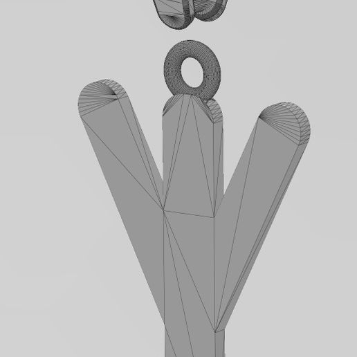 wf0.jpg Algiz viking runes initials alphabet pendant charm bail 3D print model