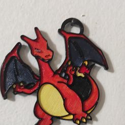 Charizard-Keychain.jpg Fichier STL Porte-clés Charizard・Objet pour imprimante 3D à télécharger