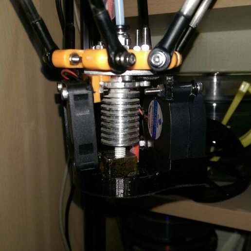 40 mm Radial Circular Fan stand for Renren (chinese Micro Kossel) - 3D model önizlemesi