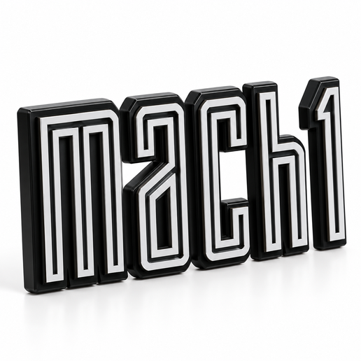 FORD MUSTANG MACH 1 BADGE — 2021–2023 S550