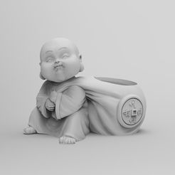 1.48.jpg STL file Baby Budha・3D printing design to download