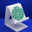 celtic knot circle phonestand pic 1.jpg Celtic circle knot phone stand