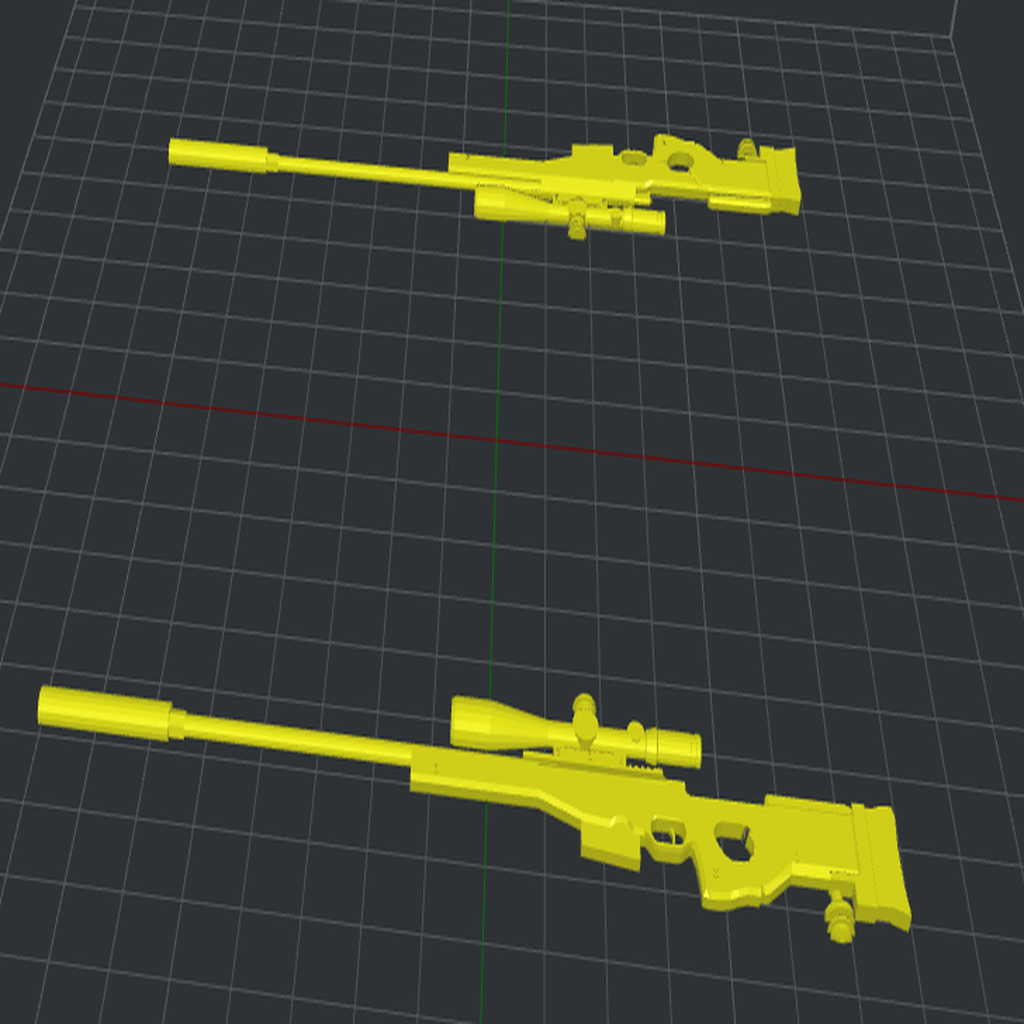 sniper.png Free STL file LA115A3 sniper cutted in 2 parts・3D printable model to download, r083726