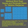Brick_Medieval_Square_Bases_01.jpg Square / Rectangle Miniature Bases - Medieval Brick Road