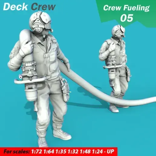 🪖 DECK CREW military・ STL File for 3D printing・Cults