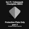 TemplateMK02part3B.jpg PROTECTIVE PLATE - PART 3 OF CHESTPLATEMK02 FACEPLATE