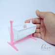 BABY-CRADLE-TINY-FURNITURE-DOLLHOUSE-4.png Baby Cradle Miniature Furniture for Dollhouse, Baby Cradle Miniature, Furniture for Dollhouse, Dollhouse Miniature Baby Cradle, Baby Cradle