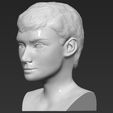 3.jpg Audrey Hepburn black and white bust for full color 3D printing