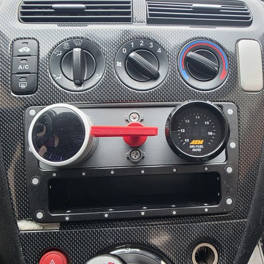 Civic EP3 Gauge Pod + Kill Switch Holder 52mm | OEM Fit | Type R STL